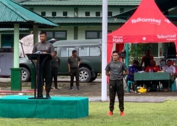 Dandim 1710/Mimika Secara Resmi Membuka Turnamen Sepak Bola Piala Kasad Cup