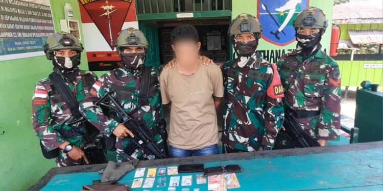 Upaya Selundupkan Sabu Lewat Perbatasan, Warga Mempawah Hulu Diamankan Satgas Yonarmed 16/TK