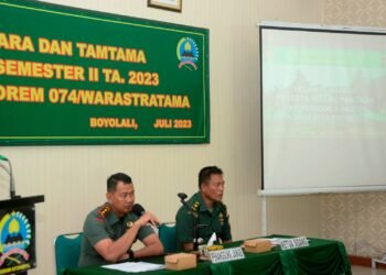 Dandim Boyolali Pimpin Sidang Pangkar Usul Kenaikan Pangkat