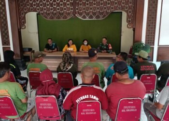 Babinsa Kratonan Rapat Koordinasi Sambut HUT RI ke-78