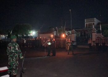 Dandim 0728/Wonogiri Pimpin Apel Kehormatan dan Renungan Suci Peringatan HUT RI Ke-78