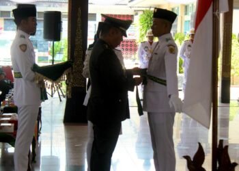 Pasukan Pengibar Bendera Kabupaten Wonogiri Resmi Dikukuhkan, Ini Harapan Dandim