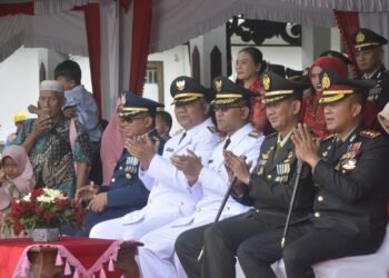 Dandim 0724/Boyolali Hadiri Upacara Detik-Detik Proklamasi Hut Kemerdekaan Republik Indonesia Ke-78