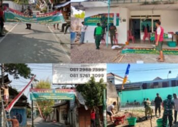 Sambut KBD Tahap VIII TA. 2023, Babinsa Danukusuman Ajak Warga Kerja Bakti.