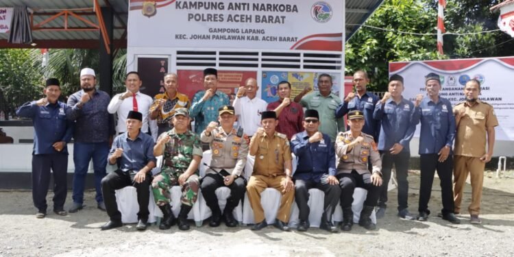 Kapolres Aceh Barat Launching Kampung Anti Narkoba