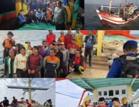 Dit Polairud Polda Kalbar Amankan 2 Kapal Yang Tangkap Ikan Menggunakan Cantrang