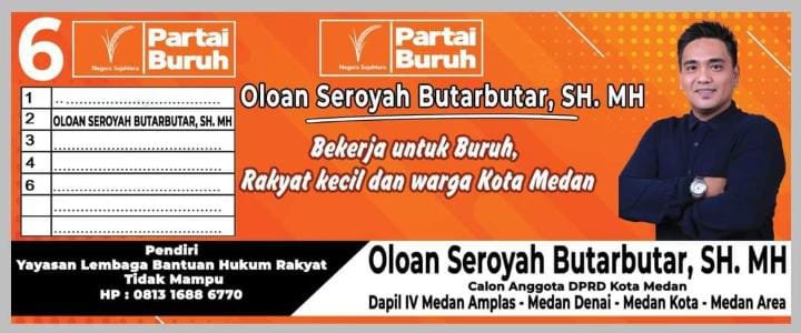 Oloan Seroyah Butarbutar, SH. MH Calon Wakil Rakyat Yang Tulus Mengabdi dan Melayani Warga