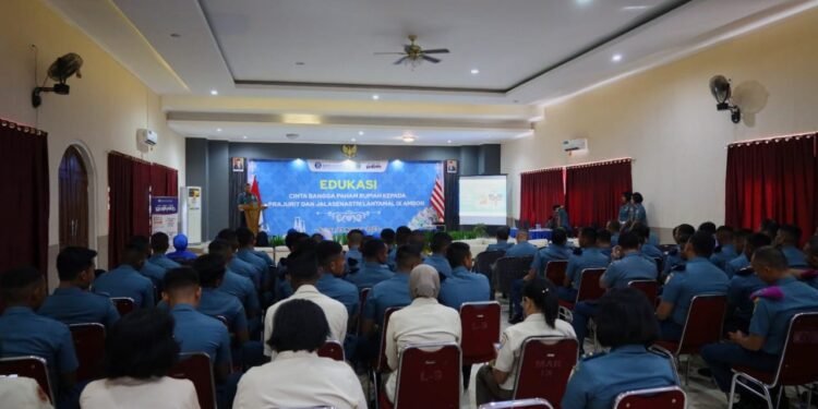 Bangun Kerjasama Lantamal IX dan Bank Indonesia Provinsi Maluku Laksanakan Sosialisasi Edukasi Cinta Bangga Paham Rupiah