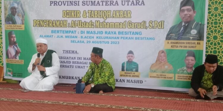 Gelar Dzikir dan Tabligh Akbar, PW-DMI Sumut Ajak Lapisan Masyarakat Ciptakan Pemilu Damai di Tahun 2024