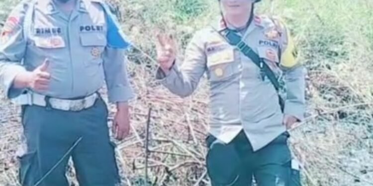 Quick Respon Polsek PMK Dalam Mendatangi TKP Karhutla