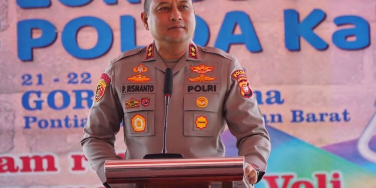 Menjelang Putaran Ketiga Turnamen Bola Voli Kapolri Cup 2023, Polda Kalbar Gelar Lomba Mural