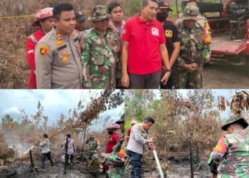 Tim Gabungan Satgas Karhutla Kampar Terus Berupaya Padamkan Titik Api