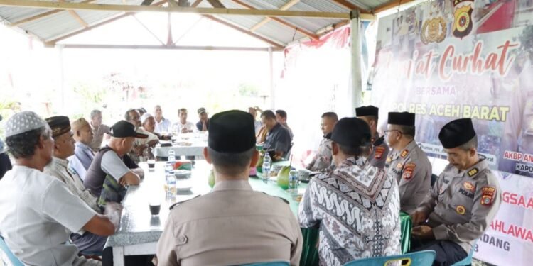 Tampung Keluhan Warga, Polres Aceh Barat Gelar Program Jum’at Curhat