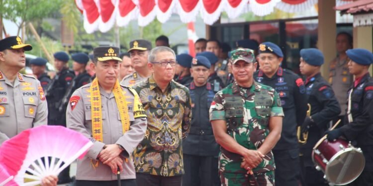 Pangdam XII/Tpr Bersama Forkopimda Dampingi Kunjungan Kerja Kapolri di Satbrimob Polda Kalbar