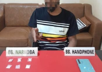 Satnarkoba Polres Kampar Tangkap Pelaku Narkoba di Desa Binuang