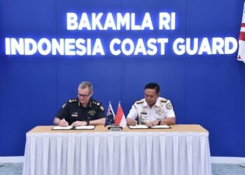 Lanjutkan Kerja Sama Maritim, Bakamla RI dan ABF Gelar SOM Ke-6
