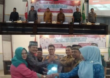 Sertijab Kepala Desa Pandau Jaya Kecamatan Siak Hulu Berjalan Sukses.