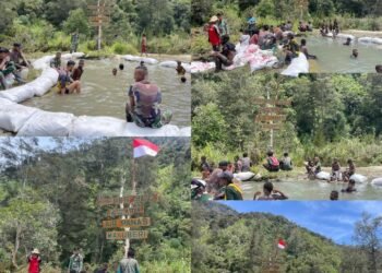 Satgas Mobile Raider 300 Siliwangi Kembali Buka Wisata Pemandian Air Panas Mayuberi