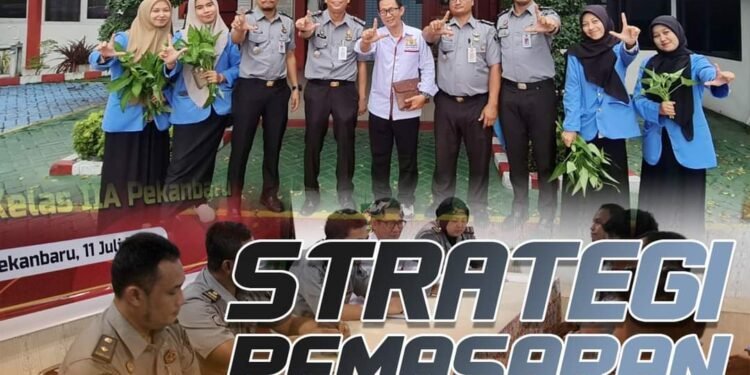 Maksimalkan Pemasaran Produk Warga Binaan, Jajaran Giatja Lapas Pekanbaru Laksanakan Rapat Strategi Pembelajaran Bersama CV MMB