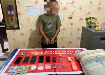 Satresnarkoba Polres Lomtim Berhasil Ungkap Kasus Narkotika di Desa Masbagik Selatan.