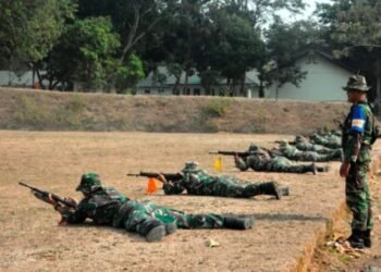 Latihan Menembak, Asah Kemampuan Anggota Kodim Boyolali