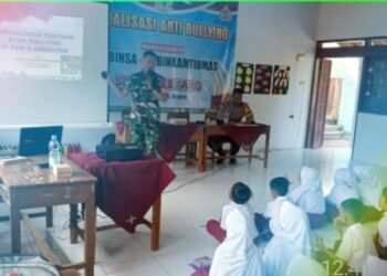 Babinsa Jambeyan Sosialisasikan Cegah Bullying Pada Anak