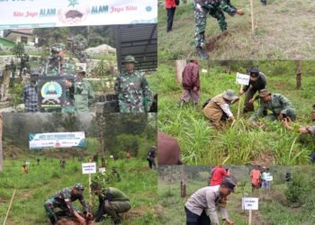 Kodim Boyolali Laksanakan Reboisasi di Sekitar Tuk Babon Lereng Gunung Merbabu