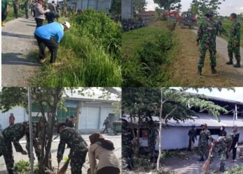 Karya Bakti TNI, Kodim Boyolali Sasar Pasar Pengging dan Dukuh Gatak