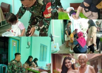 Jum’at Sehat, Babinsa Danukusuman Ikut Serta Dalam Posyandu Rutin