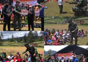 Selamat Natal : “Bansos Pangkogabwilhan III Langsung di Wilayah Kepala Air, Ilaga Papua”