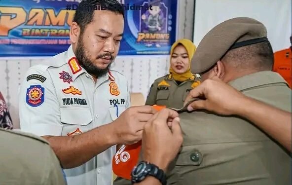 Walikota Dumai Launching Pamong Trantibmas di Lima Kelurahan Sekecamatan Dumai Kota