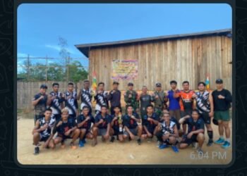 Cetak Generasi Muda Berbakat di Bidang Olahraga, Satgas Tamalatea Ramaikan Turnamen Karang Taruna Cup di Kampung Sipias
