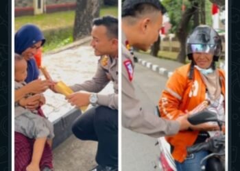 Peringati Hari Ibu Kanit Regident Iptu Riyanda Putra S.I.K.,M.H Bersama Staf Berbagi.