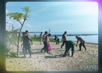 Kompak, Forkopimca Sakti Karbak Wujudkan Pantai Manange Bebas Sampah
