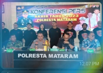 Polresta Mataram Gelar Press Release Akhir Tahun 2023 Penyelesaian Kasus Meningkat 84.54 Persen.