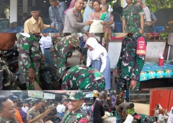 Jaga Keamanan dan Kondusivitas Wilayah Jelang Pemilu, TNI POLRI Gelar Bermacam Baksos
