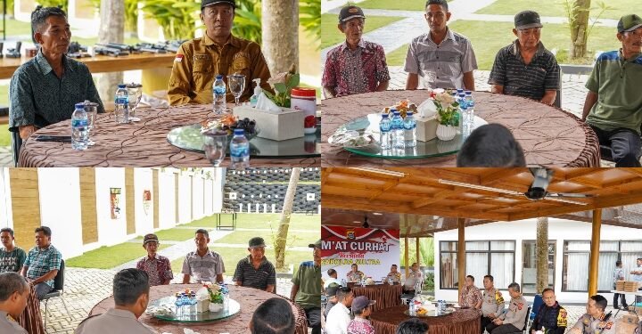 Jum’at Curhat Bersama Polda Sultra di Desa Opaasi, Masyarakat Keluhkan Masalah Minuman Keras dan Pencurian Ternak