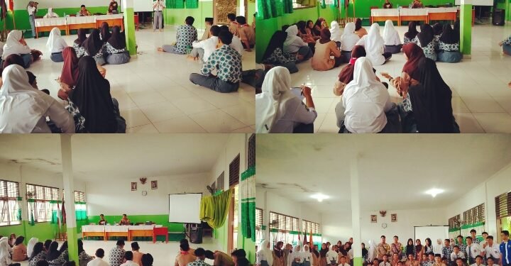 Membina Tingkah Laku Siswa Yang Produktif, Kapolsek Senayang Berikan Materi Kepemimpinan Kepada Siswa