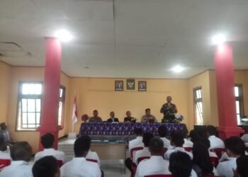 Siap Mengawal Pemilu Damai dan Aman di Perbatasan, Satgas Pamtas Tamalatea Hadiri Rapat Pelantikan KPPS