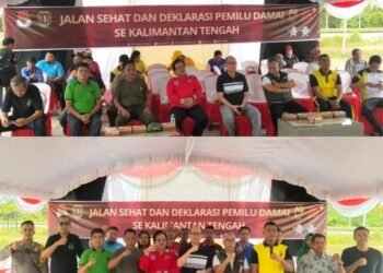 Pasiops Kodim 1019/Katingan Ikuti Kegiatan Virtual Zoom Jalan Sehat dan Deklarasi Pemilu Damai Tahun 2024