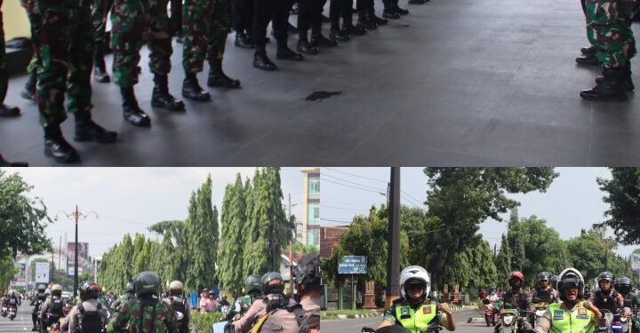 Gelar Patroli Gabungan Kodim 0726/Sukoharjo dan Polres Sukoharjo, Jaga Kondusifitas wilayah