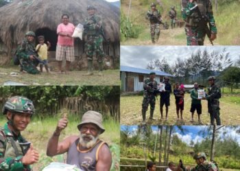 Berbagi Kebahagiaan HUT Kostrad Ke-63 Dengan Saudara Pedalaman Papua