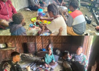 Anjangsana Ke Rumah Warga Jadi Cara Satgas Yonif 200/BN Perkuat Silaturahmi