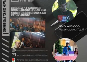Diskusi Bebas Mahasiswa IPMANAPANDODE Se-Sorong Raya, Papua Barat Daya.
