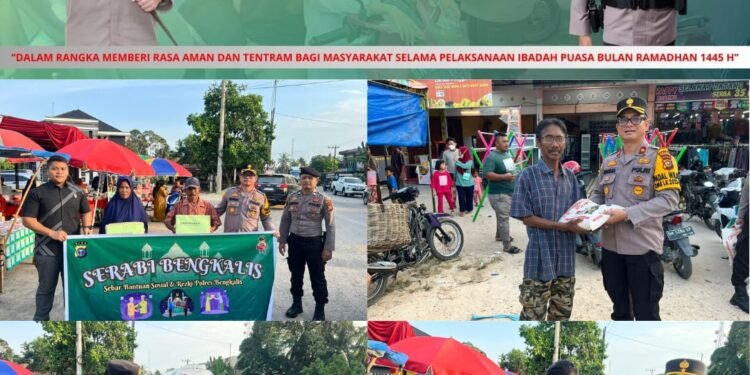 Serabi Bengkalis dari Polsek Pinggir Diberikan di Pasar Ramadhan Muara Basung dan Pasar Pinggir 