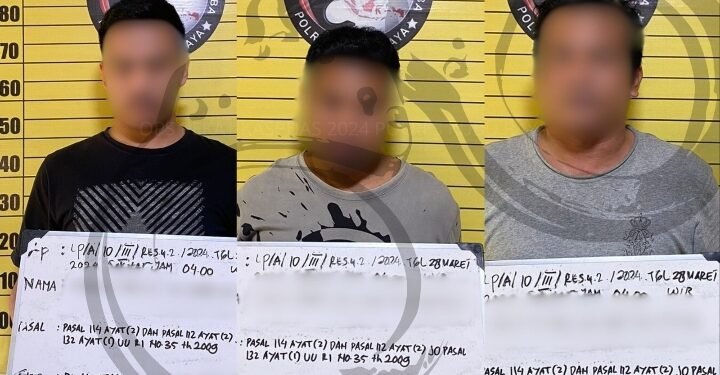 3 Pelaku Kurir Narkoba Lintas Kabupaten di Cekok Polisi