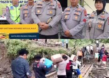 Kepedulian Polda Riau Meneduhkan Korban Bencana Galodo Sumbar, Kapolres Ucapkan Terima Kasih