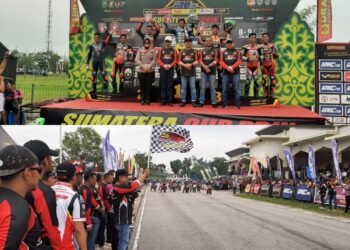 Peringati Hari Bhayangkara ke 78, Polres Kampar Gelar Road Race Sumatera Cup Prix 2024