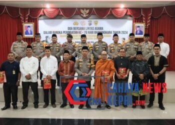Polres Kampar Gelar Doa Bersama Lintas Agama Dalam Rangka Hari Bhayangkara Ke-78 Tahun 2024