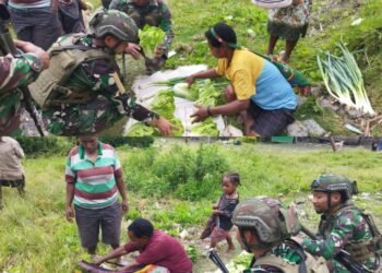 Dengan ROSITA, Satgas Yonif 323 Bantu Perputaran Roda Ekonomi Masyarakat Papua